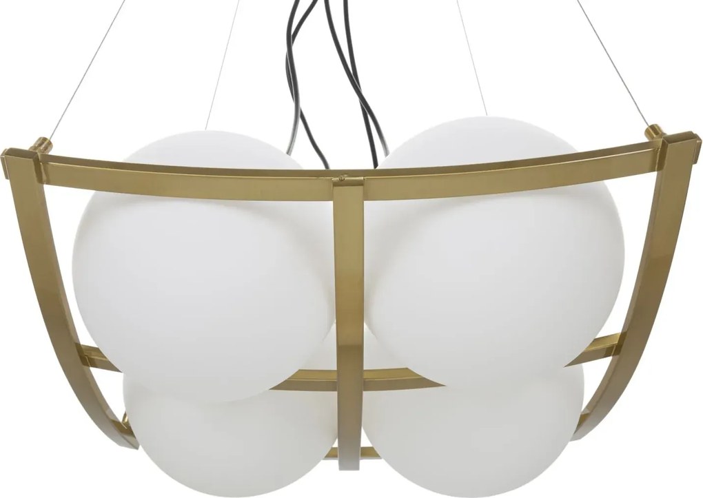 Závesný luster Japany 45 cm zlatý/biely