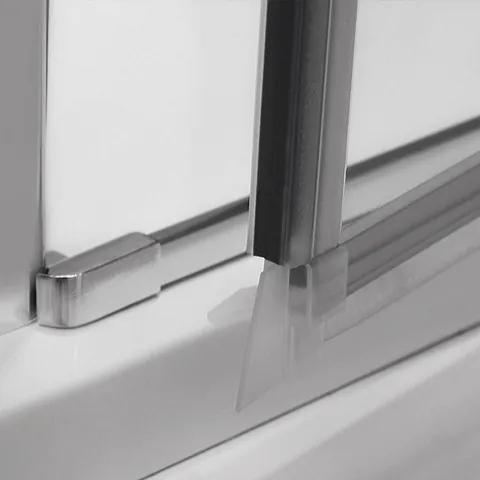 Roltechnik Štvorcový alebo obdĺžnikový sprchovací kút DCO1 + DB - otváracie dvere s pevnou stenou 80 cm 100 cm