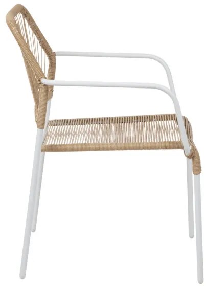Stolička SOBREME biela / naturálna 892085