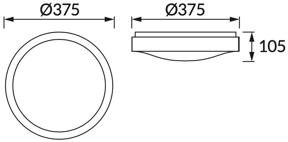 STRÜHM Stropné svietidlo ALEX LED C 24W Neutral White 3564