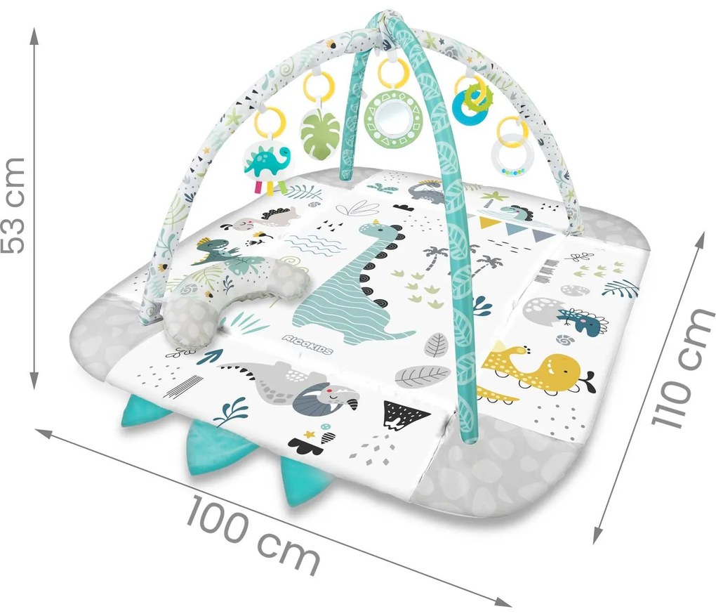 Interaktívna vzdelávacia podložka 110 x 100 cm Nessi Ricokids