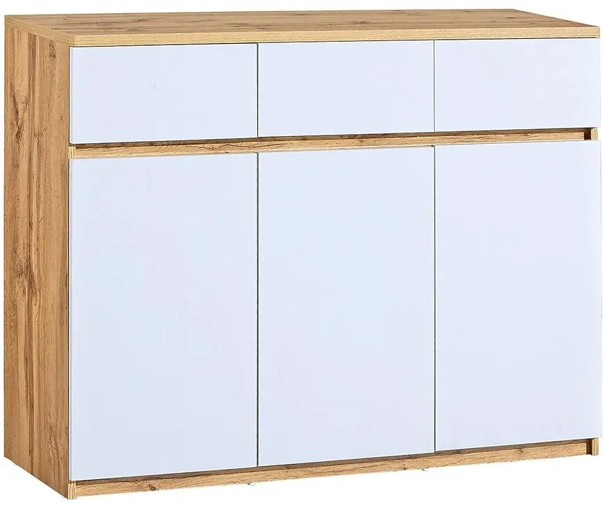 Komoda Arca 3D AR6 Dub Wotan/Biely