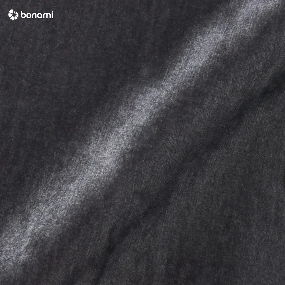 Tmavosivá zamatová rozkladacia/s úložným priestorom rohová pohovka (ľavý roh/do L) Laurence – ELTAP