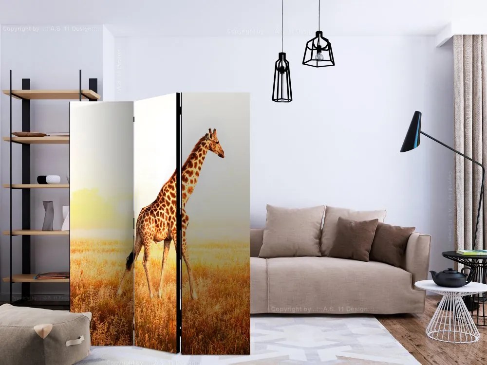 Artgeist Paraván - giraffe - walk [Room Dividers]