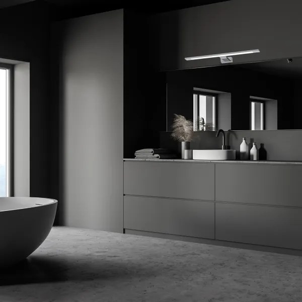 LED kúpeľňové zrkadlové osvetlenie SHINE LED/12W/230V 60 cm IP44 lesklý chróm