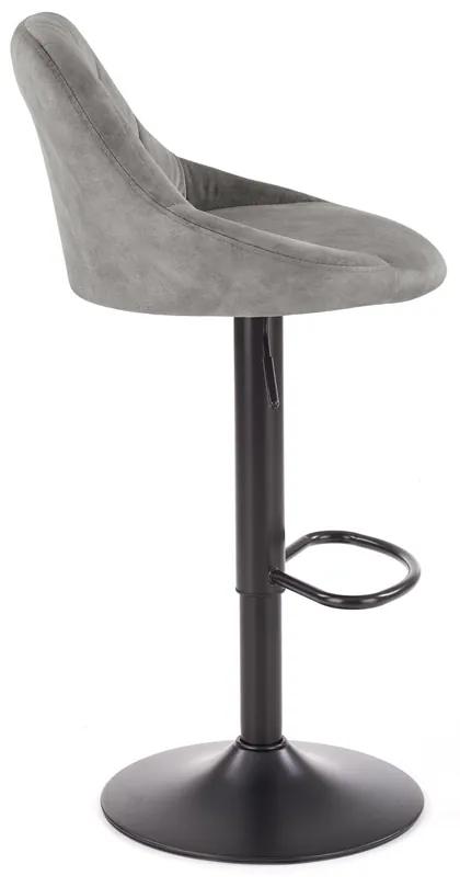 Barová stolička H-101 - sivá / čierna