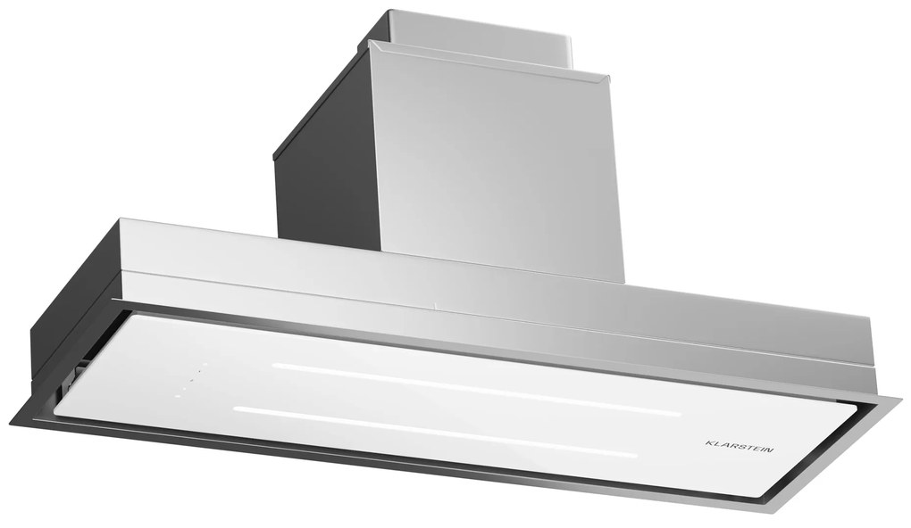 Klarstein High Line Eco 90, Stropný digestor, 90 cm, 436 m³/h, stupne, diaľkové ovládanie, ambientné osvetlenie