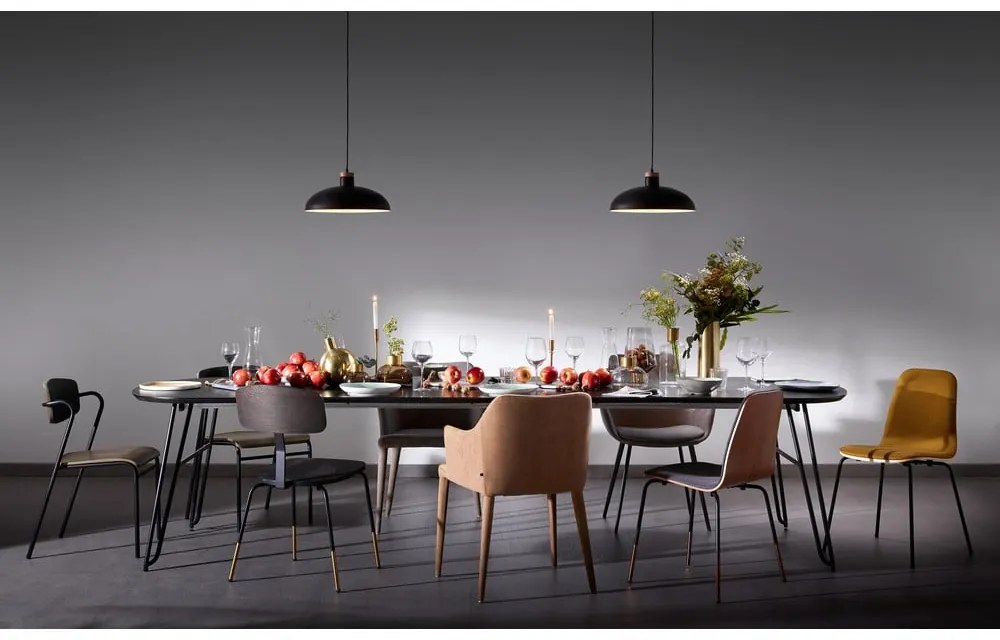 Rozkladací jedálenský stôl s doskou v dekore jaseňového dreva 90x140 cm Norfort – Kave Home