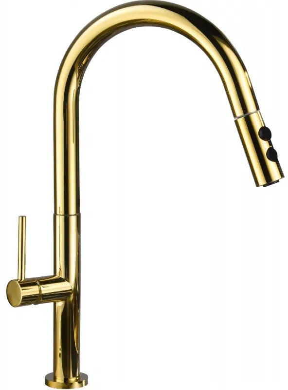 Mexen Ava - Vysoká batéria/drezová, zlatá, 672800-50