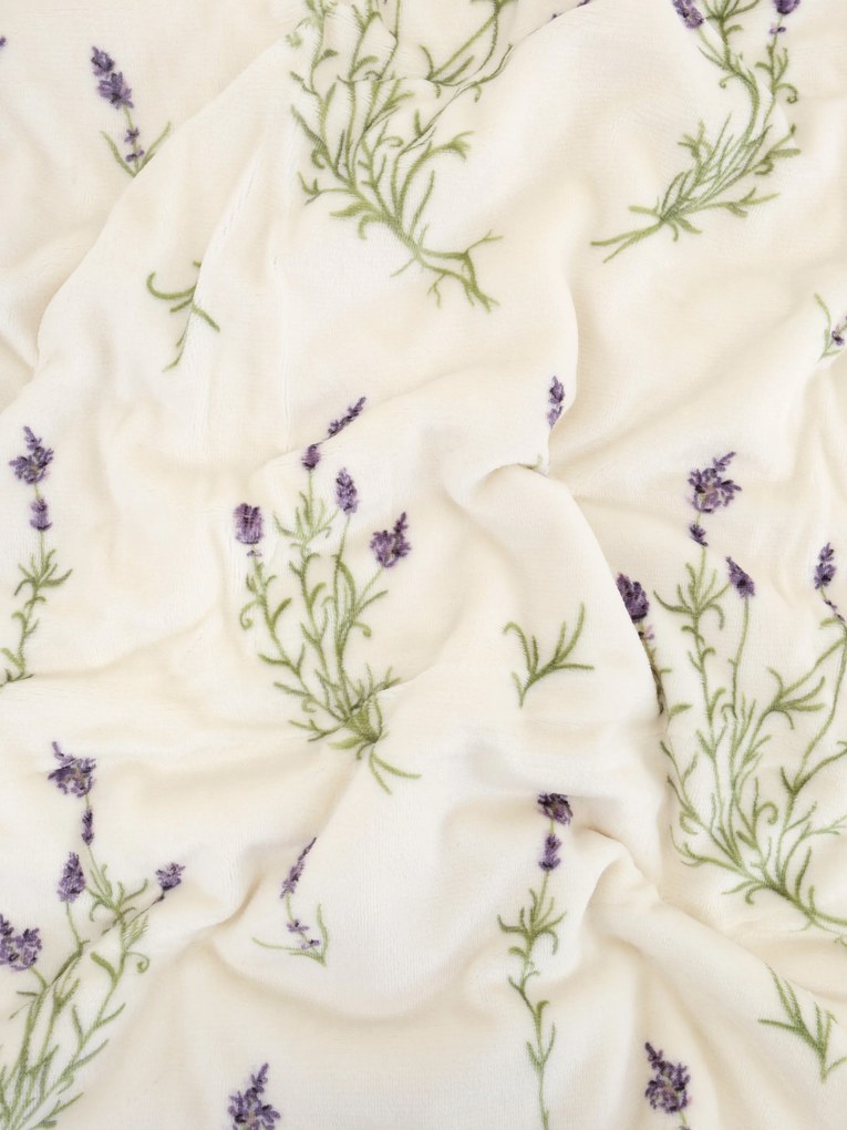 Baránková deka mikroplyš Exclusive 220 × 200 cm – Levanduľa 02