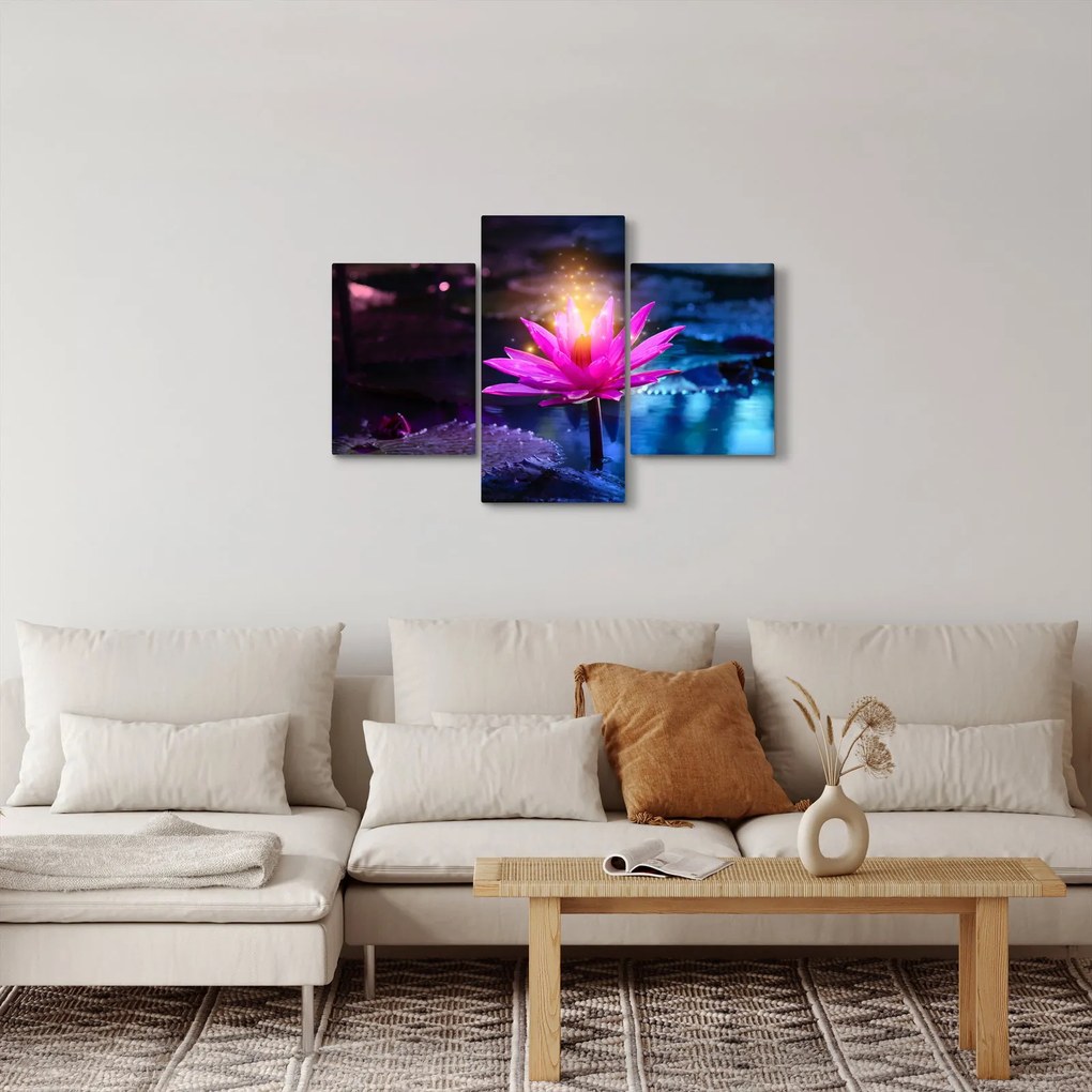 Obraz lekna na vode (90x60 cm)