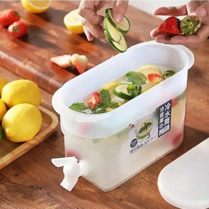 Nádoba na studené nápoje do chladničky s kohútikom - 3L