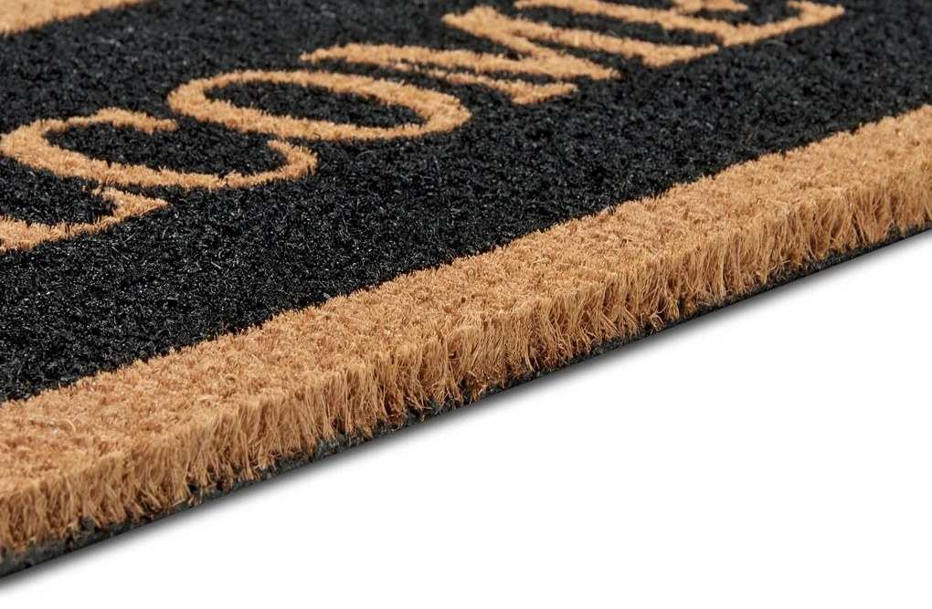 Rohožka Welcome 105679 – na von aj na doma, 27x70, čierna, chodba / predsieň, Hanse Home