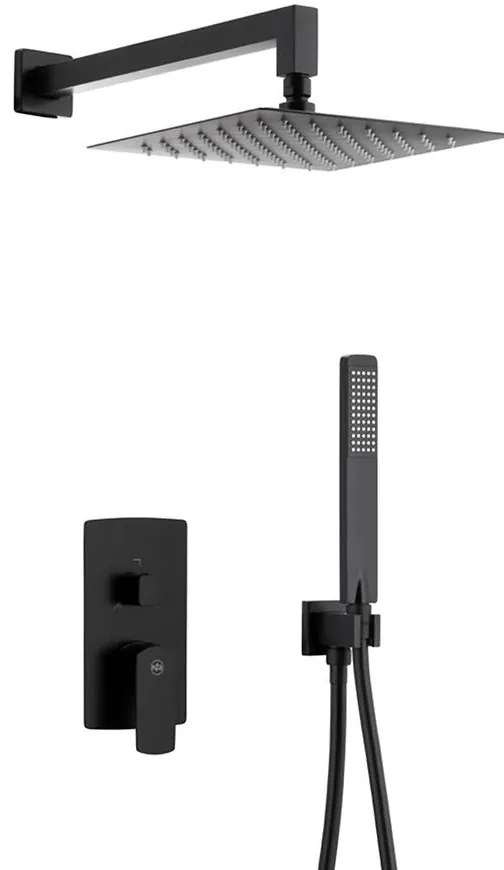 Podomietkový sprchový set s 3-funkčnou batériou Mokait Black