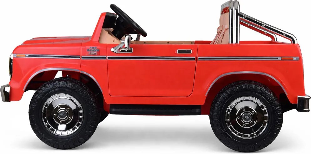 JOKOMISIADA Dvojmiestne autíčko na batériu klasický Ford Bronco Pickup červené PA0338