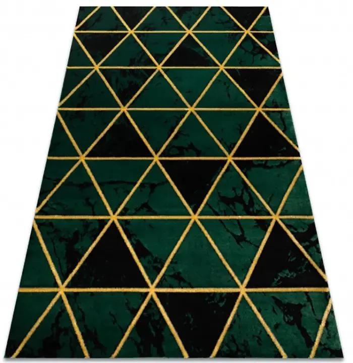 Zelený koberec EMERALD exkluzívny/glamour Veľkosť: 80x150cm
