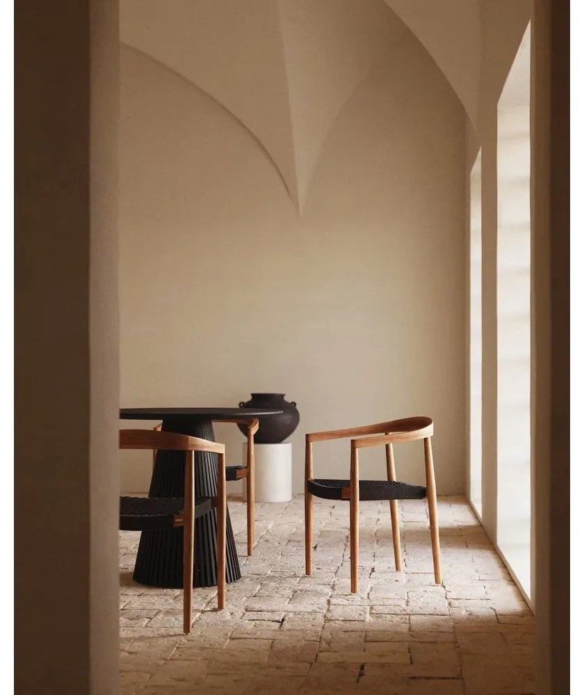 Jedálenská stolička v prírodnej farbe v súprave 4 ks Ydalia – Kave Home