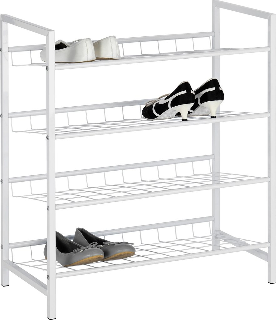 XXXLutz REGÁL NA TOPÁNKY, biela, 63/70/30 cm Carryhome - Skrine, regály & police na topánky - 000640014601