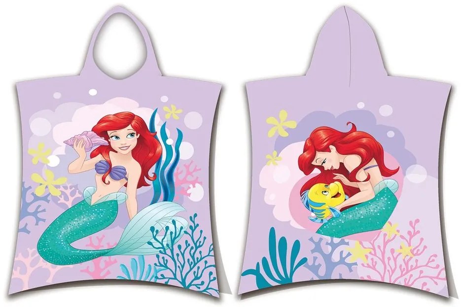 Jerry Fabrics Detské pončo-osuška - Lilo a Stitch - modrá