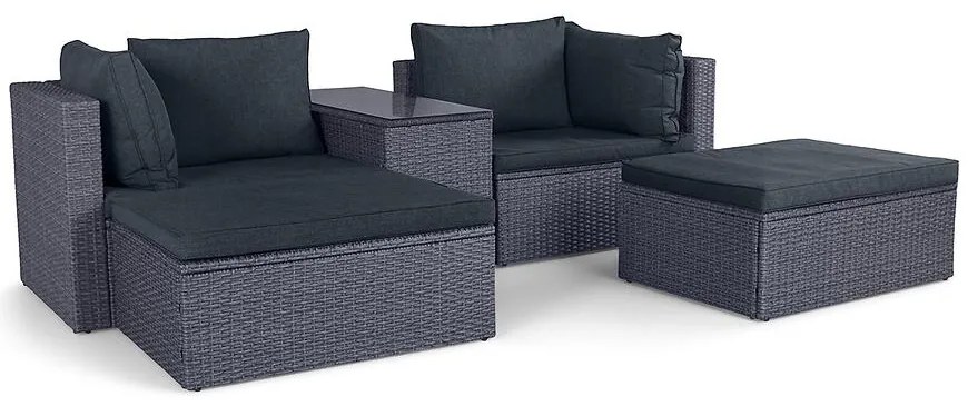 Komplet technoratanový Centro 5 čierna