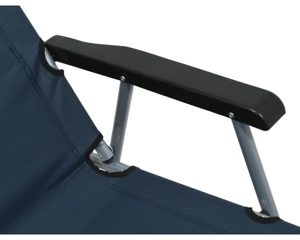 Skladacia kempingová stolička modrá