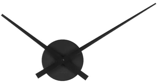 Minimalistické nástenné hodiny Karlsson KA4348BK Little Big Mini – čierne, priemer 45 cm