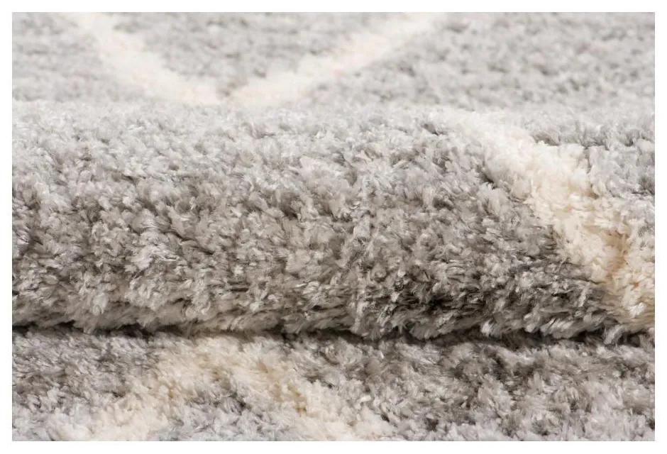 Kusový koberec shaggy Mirza sivý 200x300cm