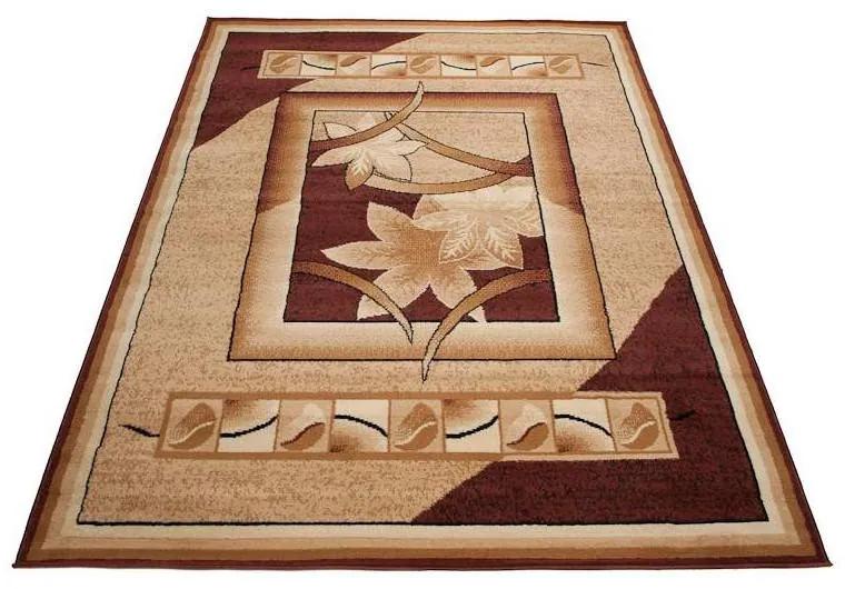 Kusový koberec PP Foglio hnedý 150x300cm