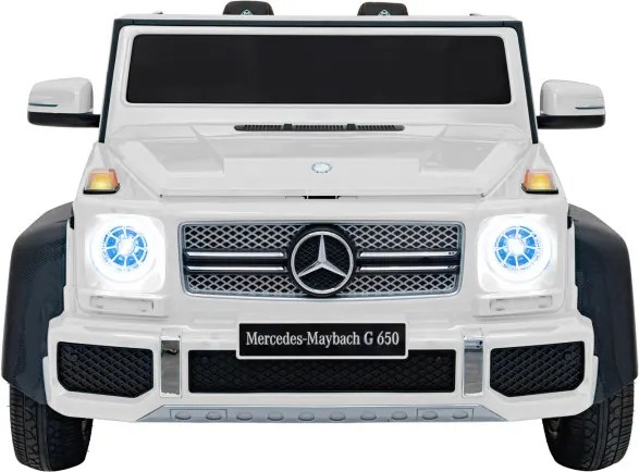 Elektrické autíčko Mercedes Benz MAYBACH G650 biele