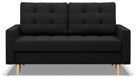 Dvojmiestna pohovka ELMA rozkladacia, čierna