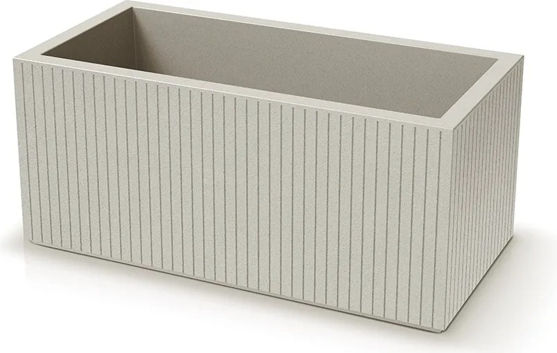 Plastový květináč COROS CASES 80 cm pískový