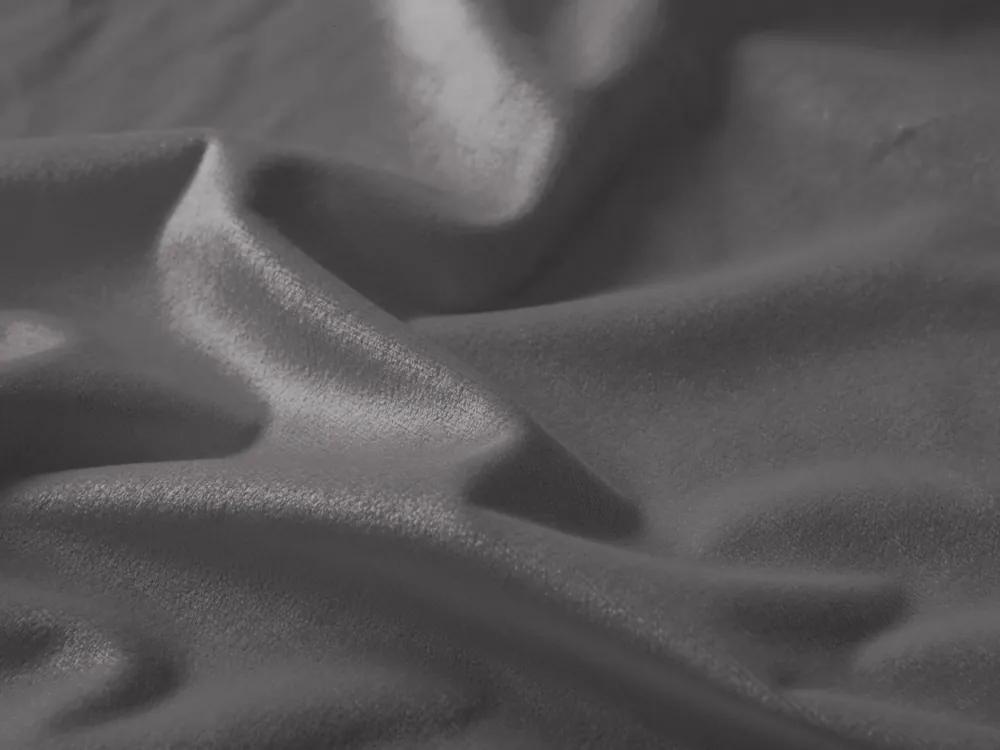 Biante Zamatový oválny obrus Velvet Prémium SVP-017 Tmavo sivý 100x160 cm