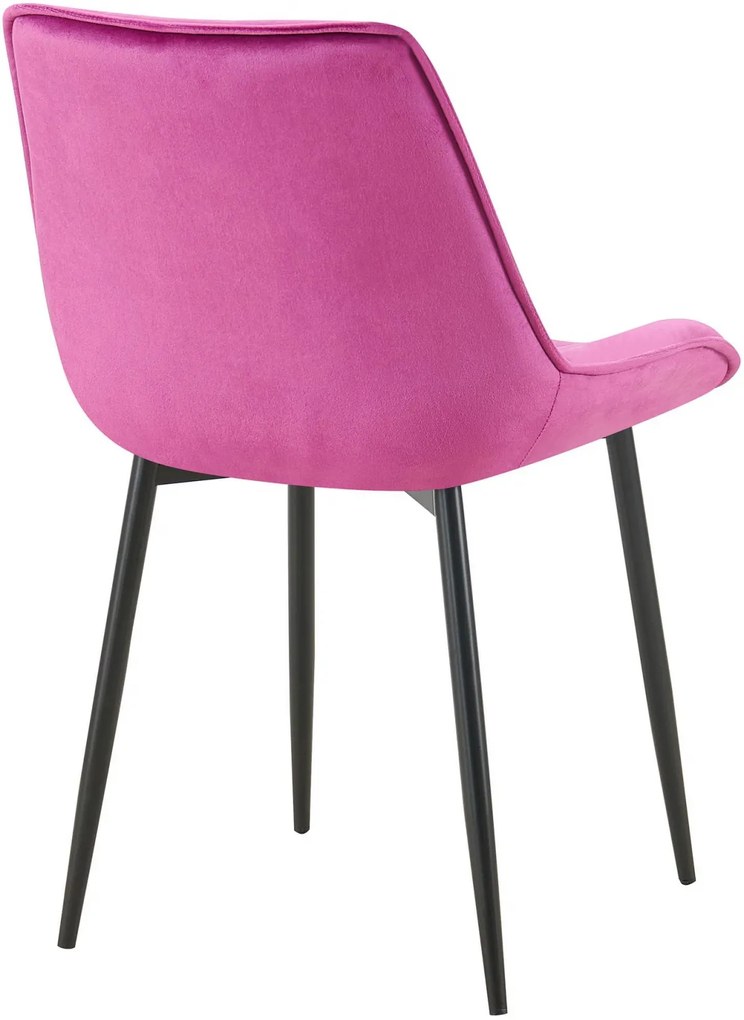 Jedálenská stolička Wallace - zamat - Fialová