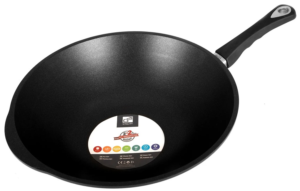 G21 Wok panvica Cheff 36 cm s pokrievkou