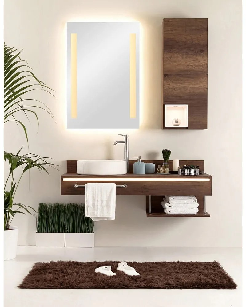 Nástenné zrkadlo s osvetlením 50x70 cm Senna – Mirrors and More