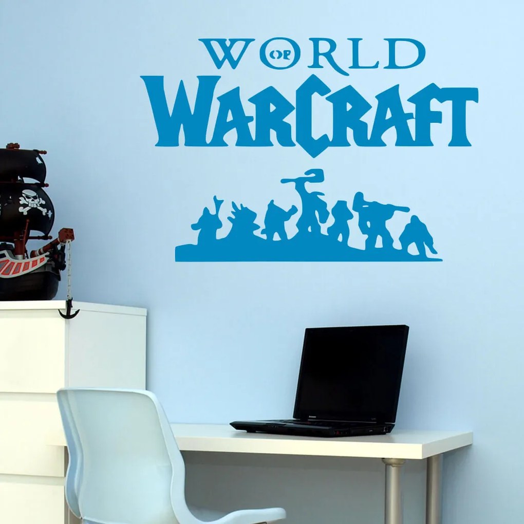 Veselá Stena Samolepka World of Warcraft Farba: hnědá, Veľkosť: 80 x 53 cm