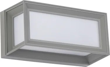 Brilagi - Vonkajšie LED nástenné svietidlo so senzorom PARKER LED/12W/230V sivé IP44