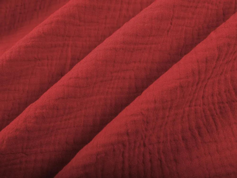 Biante Mušelínová obliečka na vankúš MSN-006 Červená 35 x 45 cm