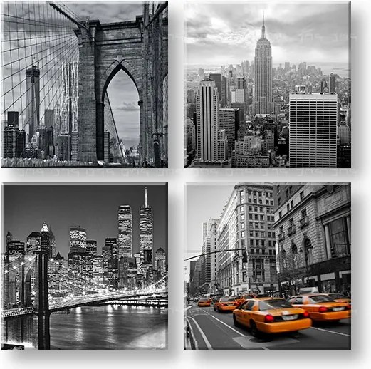 Obraz na stenu Big apple 4 dielny XOBKOL08E42