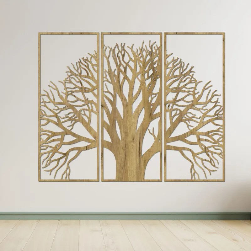 Viacdielny obraz Strom života – Elegantné drevené dekorácie | SENTOP HDF0190