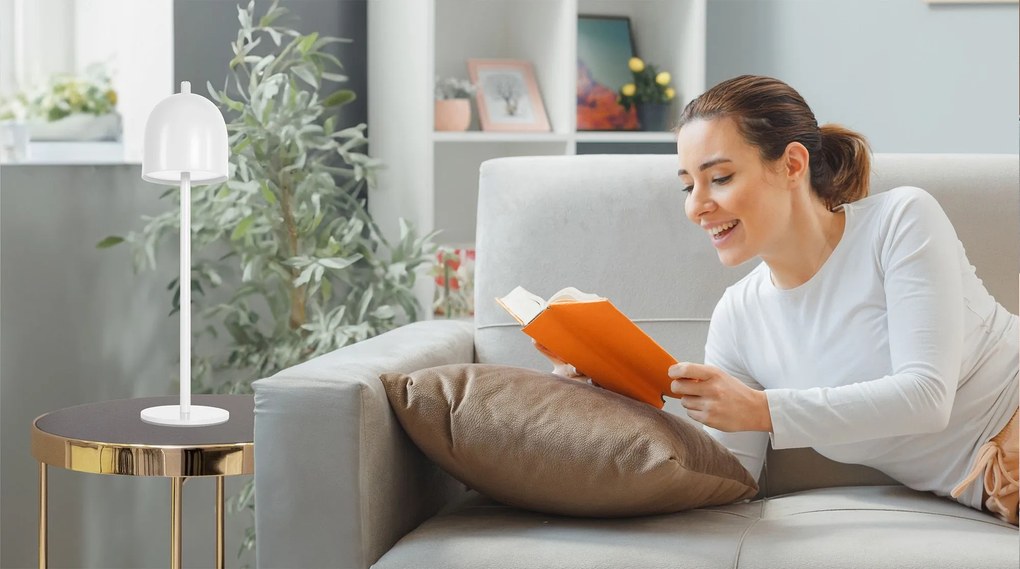 Toolight Toolight, LED nočná stolová lampa, 5W, APP1363-T, biela, OSW-08626