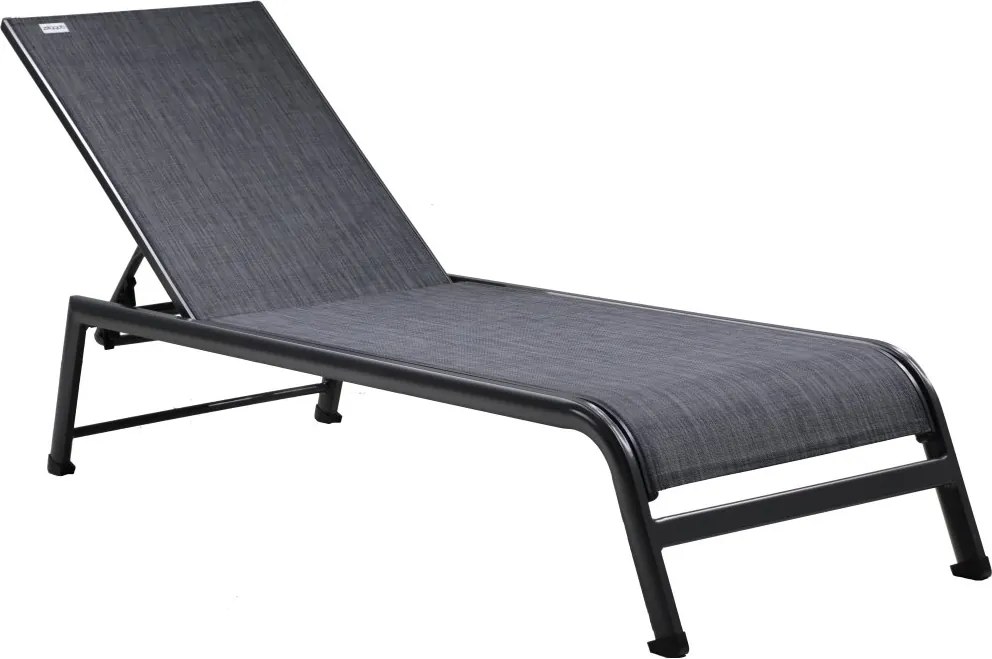 VENEDIG antracit - záhradné hliníkové ležadlo