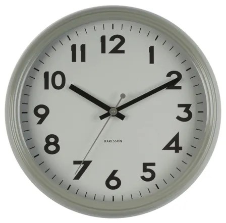 Nástenné hodiny KA5610GY, Karlsson, Badge, 38cm