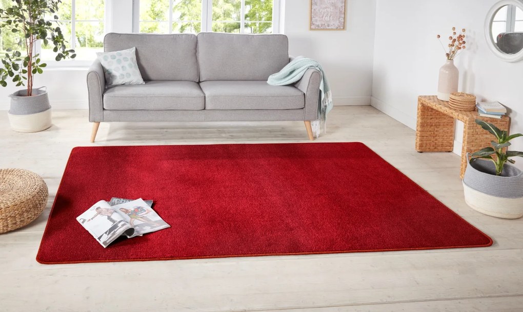 Hanse Home 67x120 cm Kusový koberec Nasty 101151 Rot, červená, chodba / predsieň