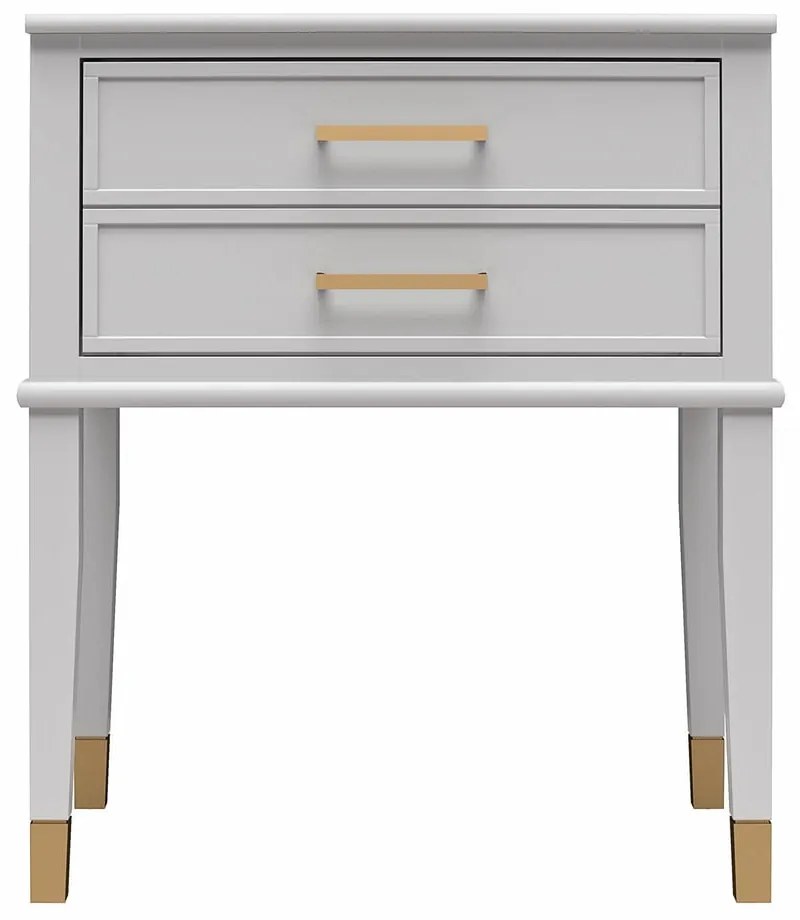 Svetlosivý nočný stolík Westerleigh – CosmoLiving by Cosmopolitan