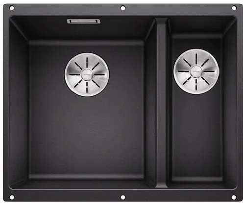 Blanco Subline 340/160-U, silgranitový drez pod pracovnú dosku 555x460x190 mm, drez vľavo, 1,5-komorový, antracitová, BLA-523548