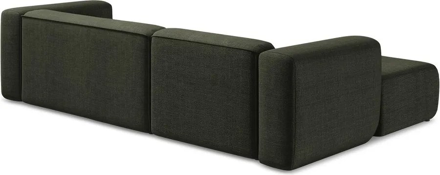 Zelená rohová pohovka (ľavý roh/s leňoškou) Ekahi – Makamii