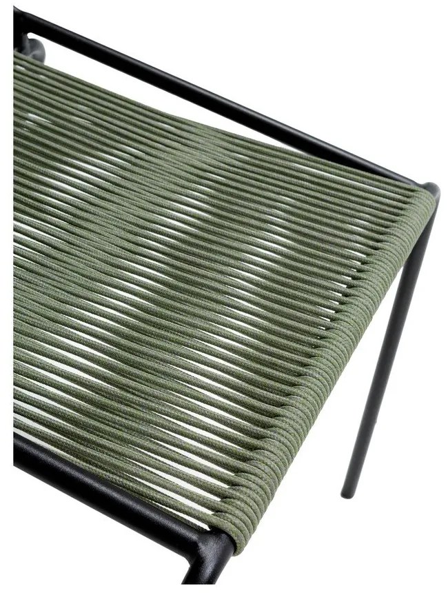 Zelené kovové stohovateľné jedálenské stoličky v súprave 2 ks Emily – Marckeric