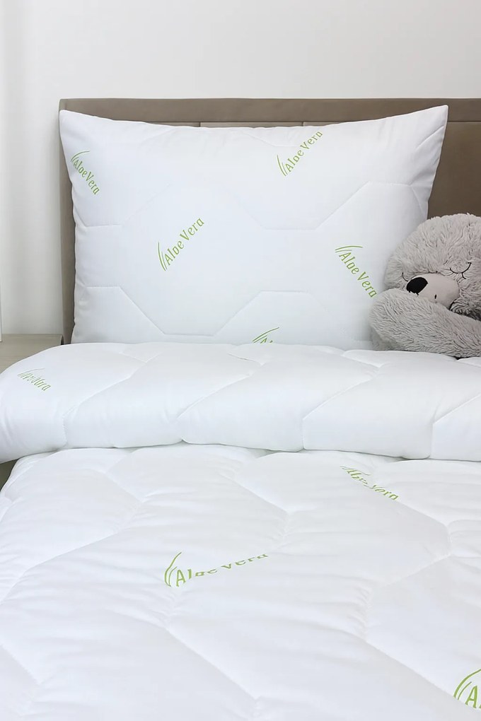 Detský set Aloe Vera Green – paplón a vankúš do postieľky Veľkosť: 90x120/45x65 cm
