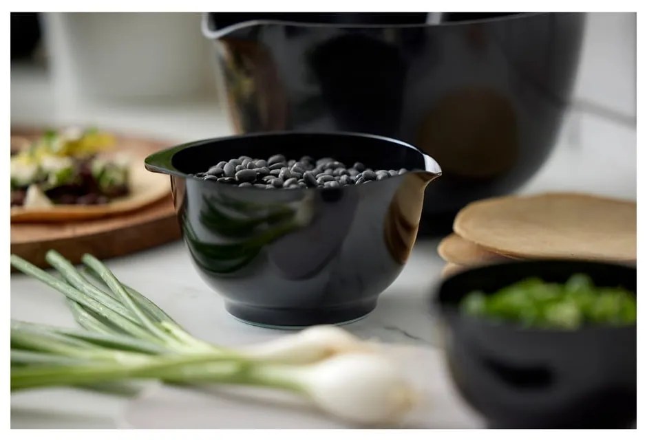 Čierne misky v súprave 3 ks 750 ml Margrethe Mini – Rosti